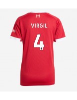 Liverpool Virgil van Dijk #4 Domácí Dres pro Dámské 2025-26 Krátký Rukáv